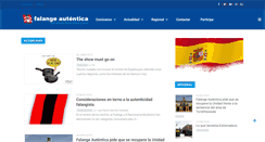 Desktop Screenshot of falange-autentica.es